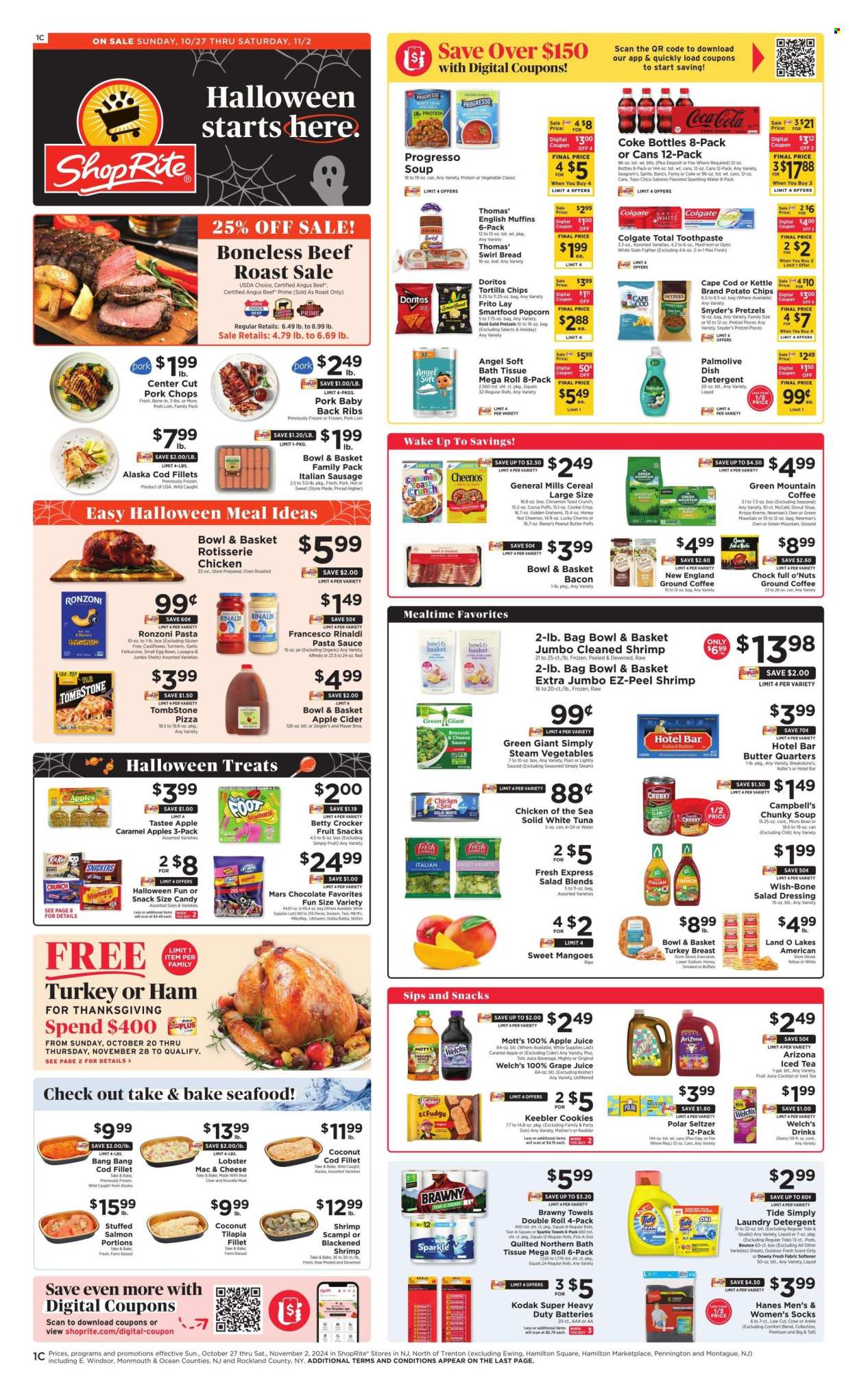 ShopRite ad - 10/27/2024 - 11/02/2024. Page 1