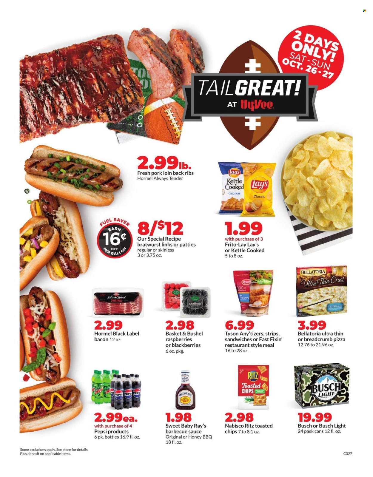 Hy-Vee ad - 10/26/2024 - 10/27/2024. Page 1