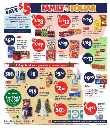 Family Dollar Flyer - 10/27/2024 - 11/02/2024.