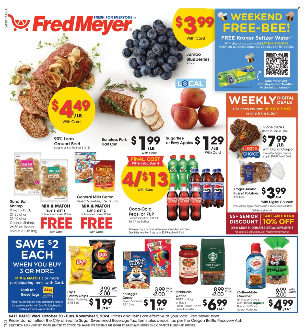 Fred Meyer ad - 10/30/2024 - 11/05/2024. Page 1
