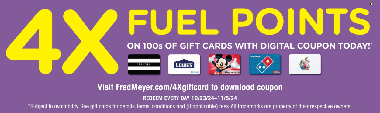 Fred Meyer ad - 10/30/2024 - 11/05/2024. Page 15