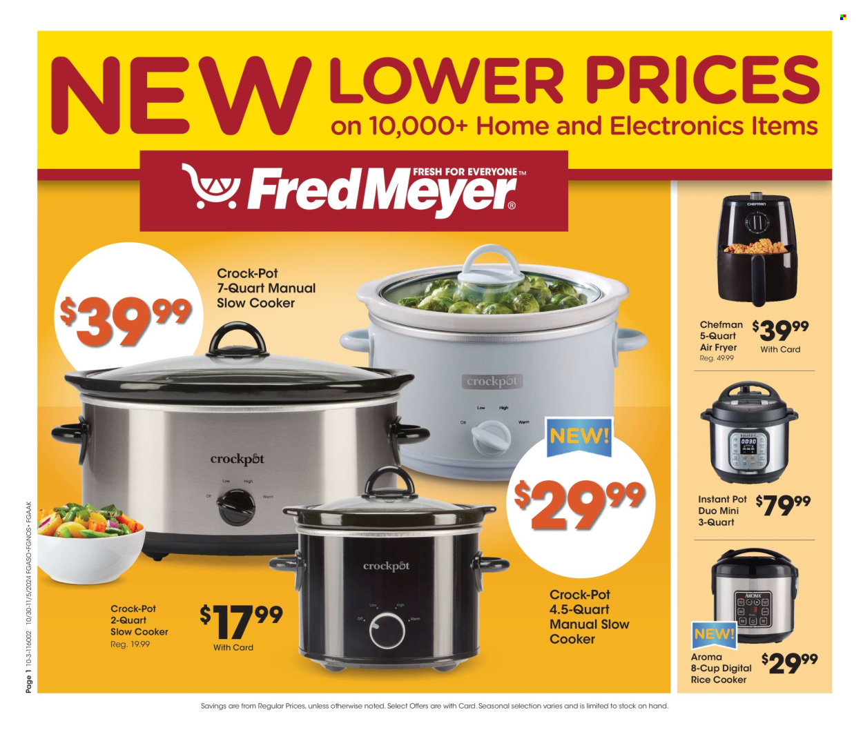 Fred Meyer ad - 10/30/2024 - 11/05/2024. Page 1