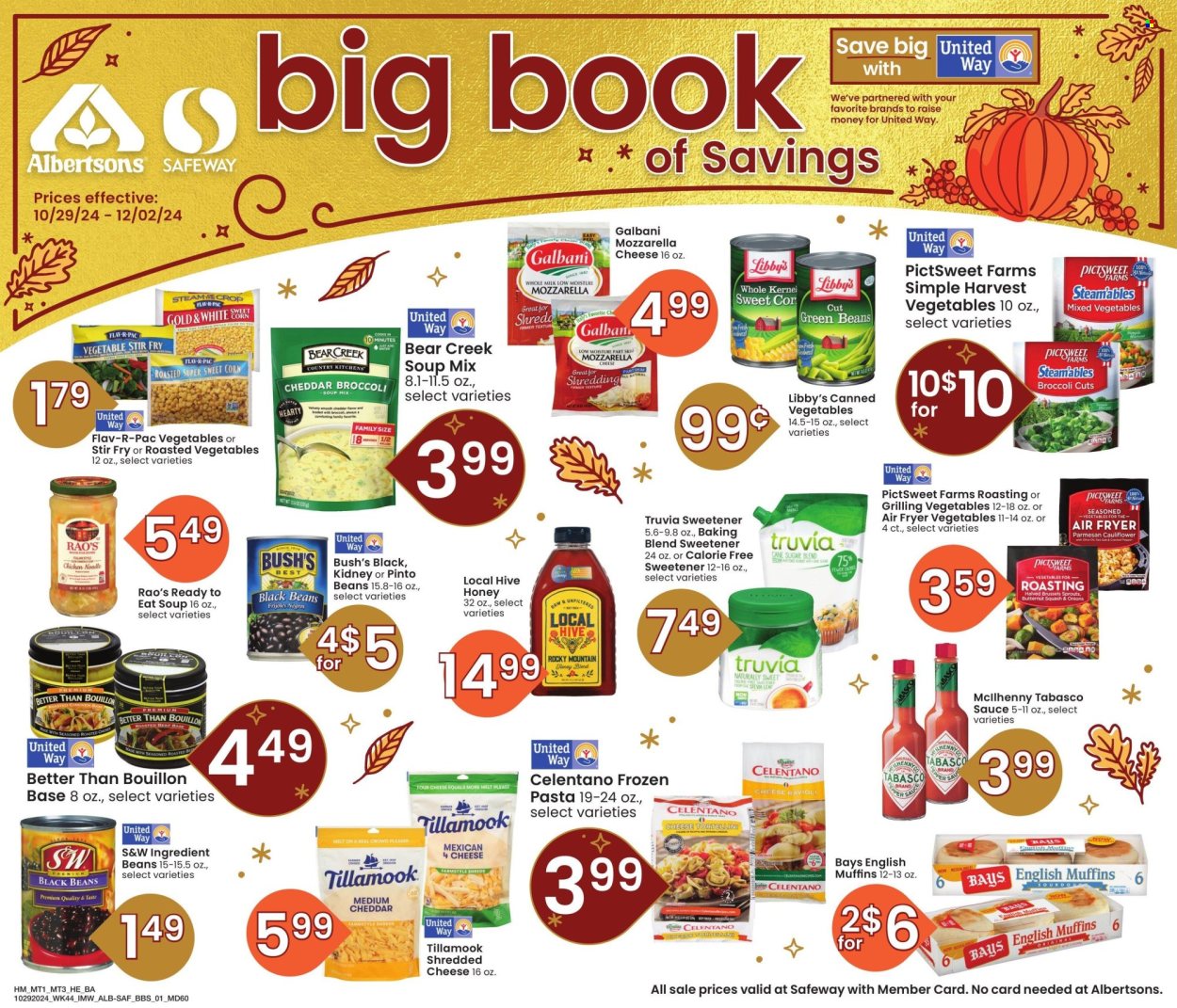 Safeway ad - 10/29/2024 - 12/02/2024. Page 1