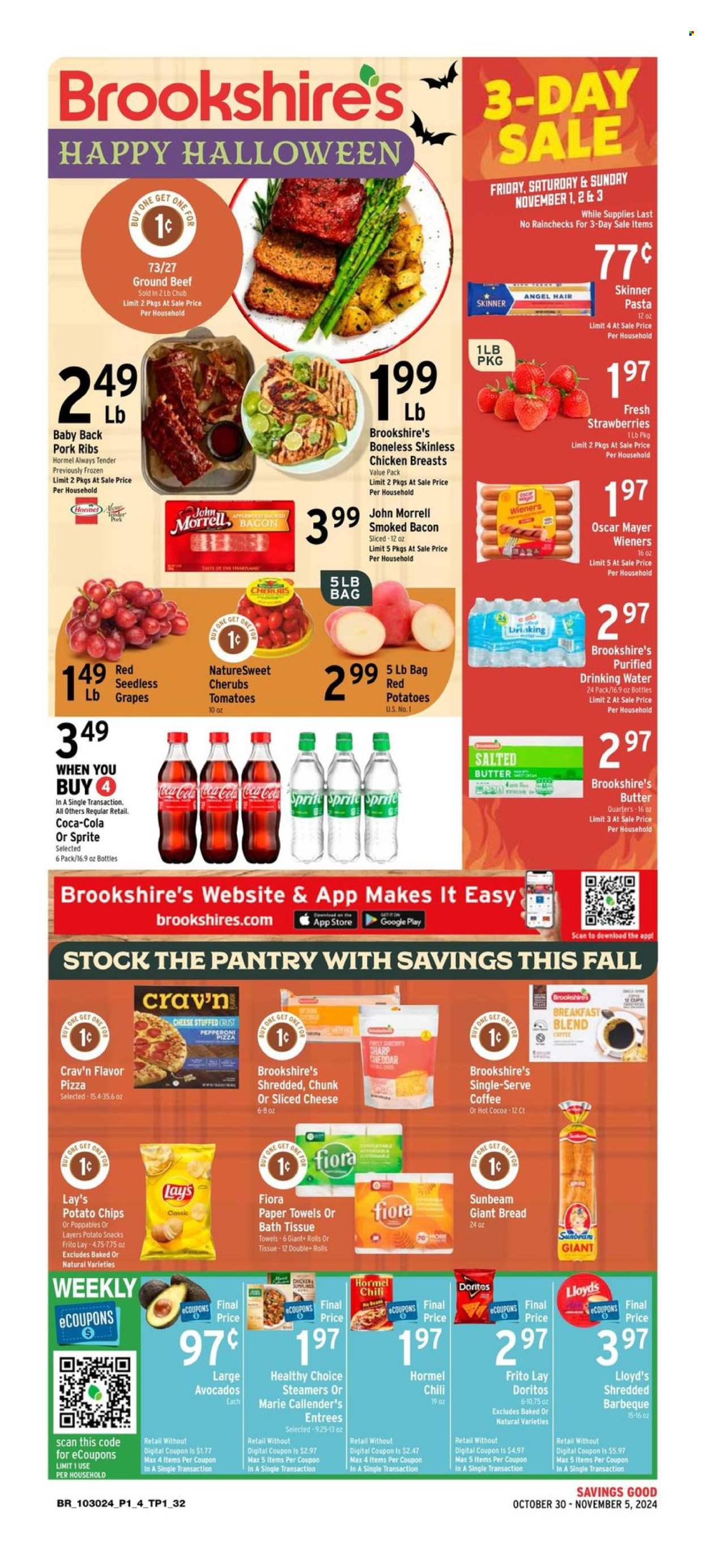 Brookshires ad - 10/30/2024 - 11/05/2024. Page 1