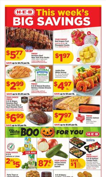 H-E-B Flyer - 10/30/2024 - 11/05/2024.