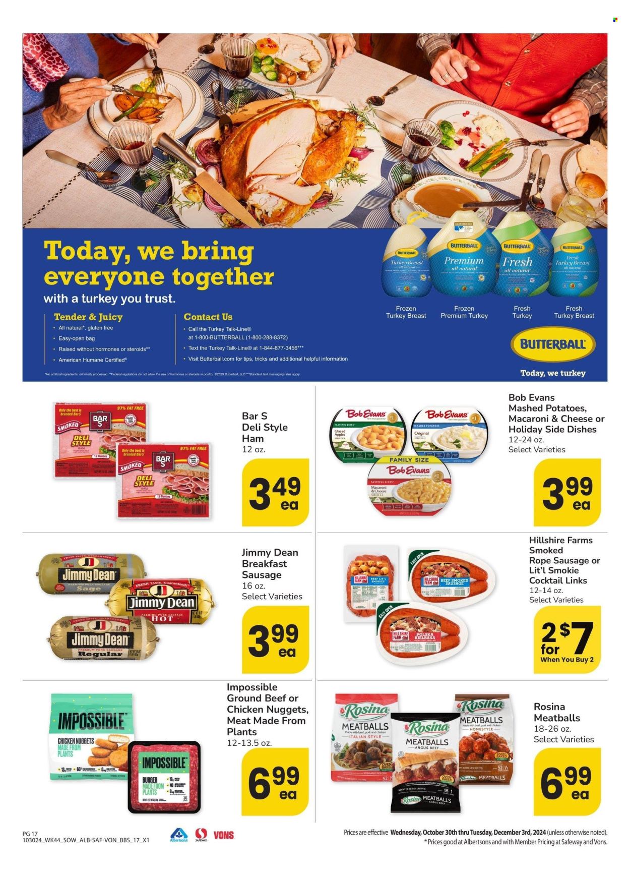 Albertsons ad - 10/30/2024 - 12/03/2024. Page 17