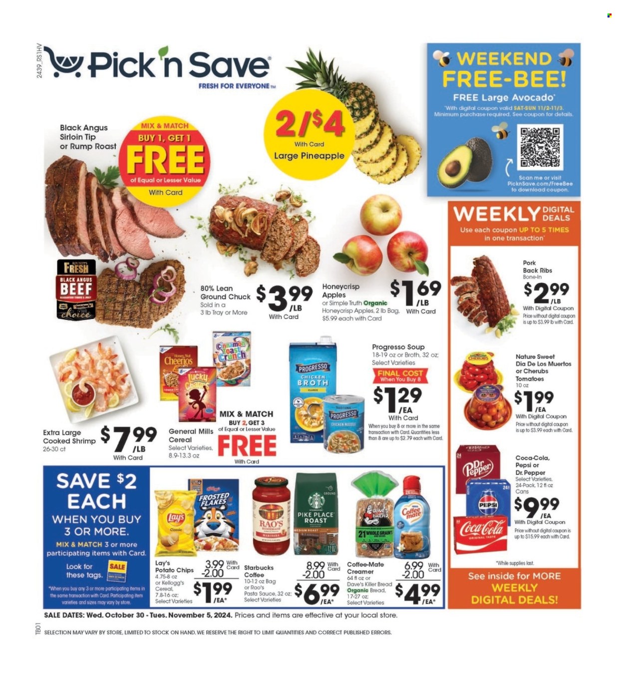 Pick ‘n Save ad - 10/30/2024 - 11/05/2024. Page 1