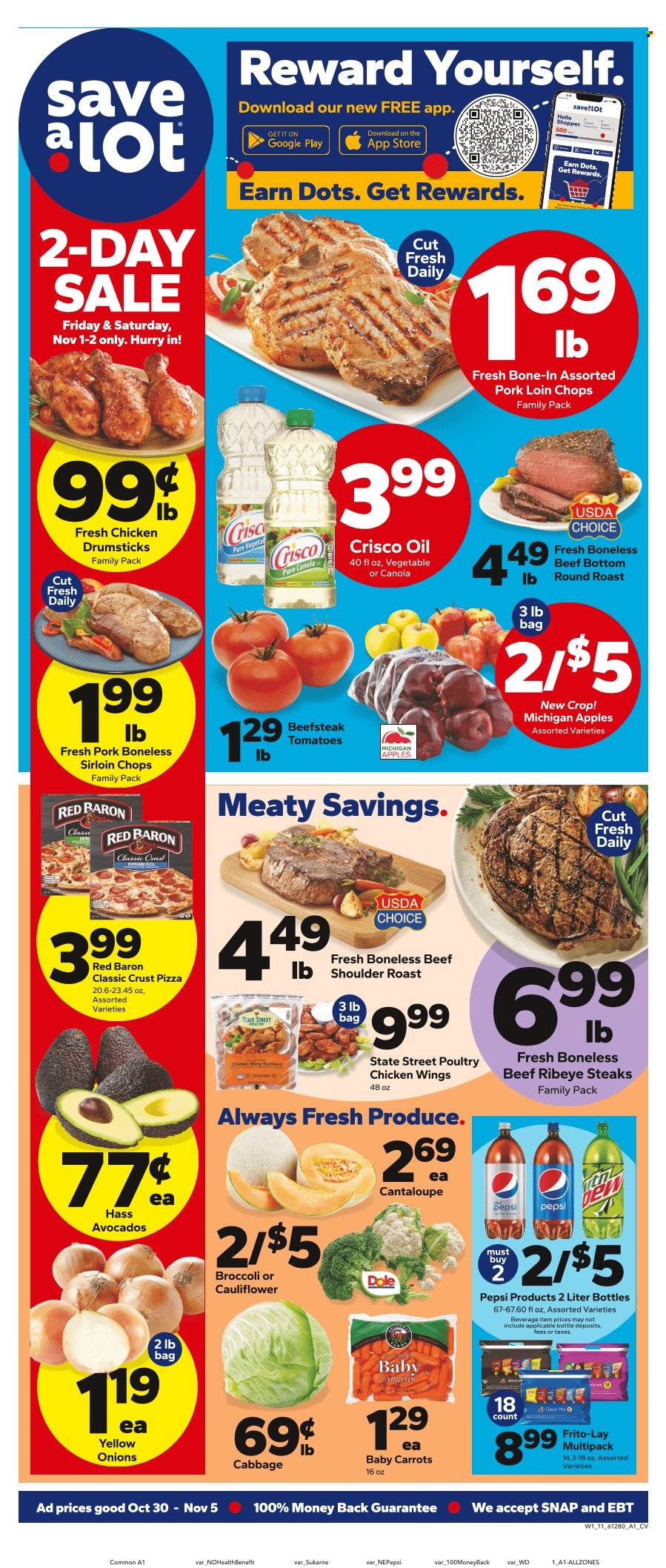 Save a Lot ad - 10/30/2024 - 11/05/2024. Page 1