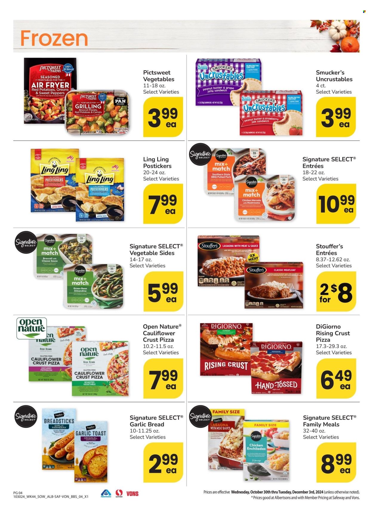 Safeway ad - 10/30/2024 - 12/03/2024. Page 4