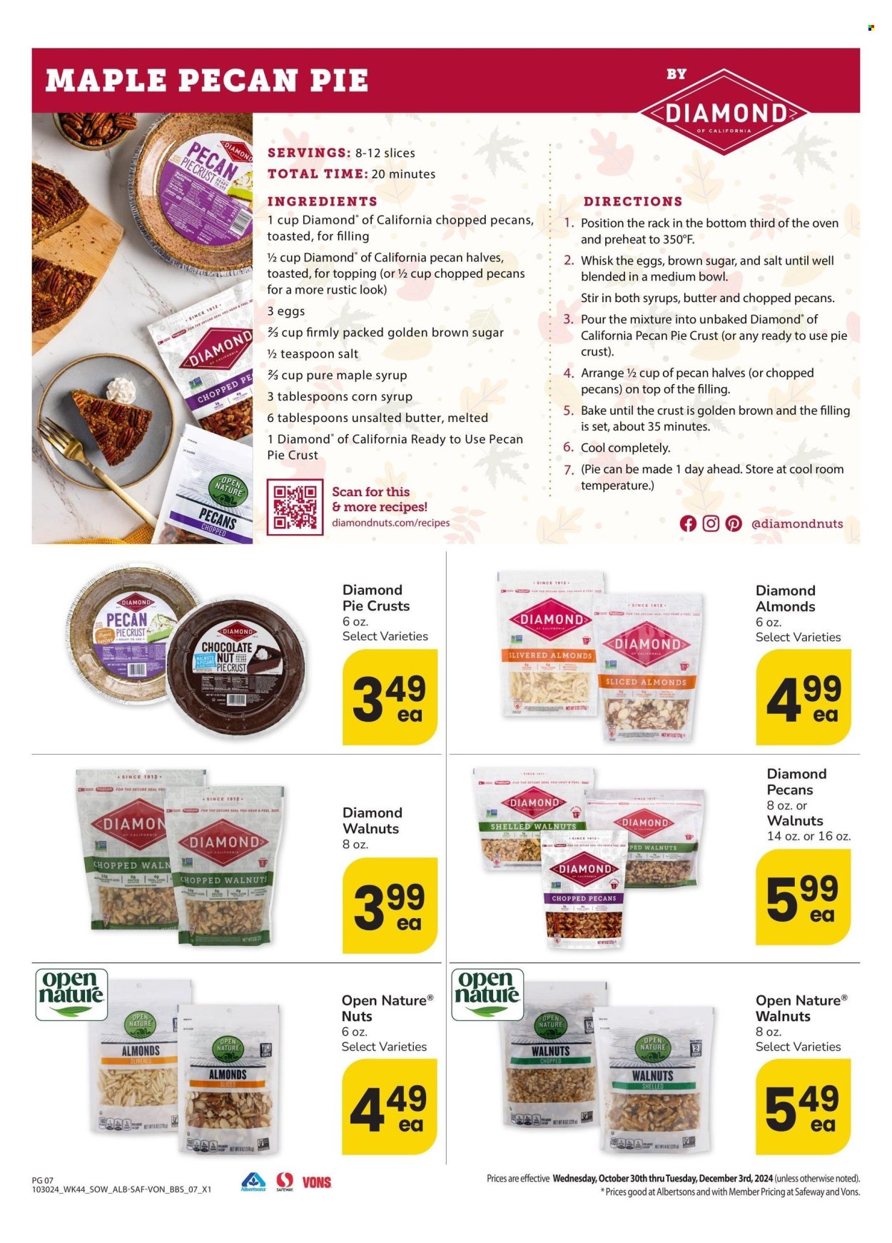Safeway ad - 10/30/2024 - 12/03/2024. Page 7