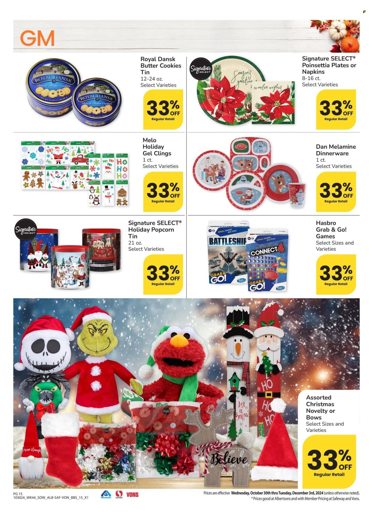 Safeway ad - 10/30/2024 - 12/03/2024. Page 15