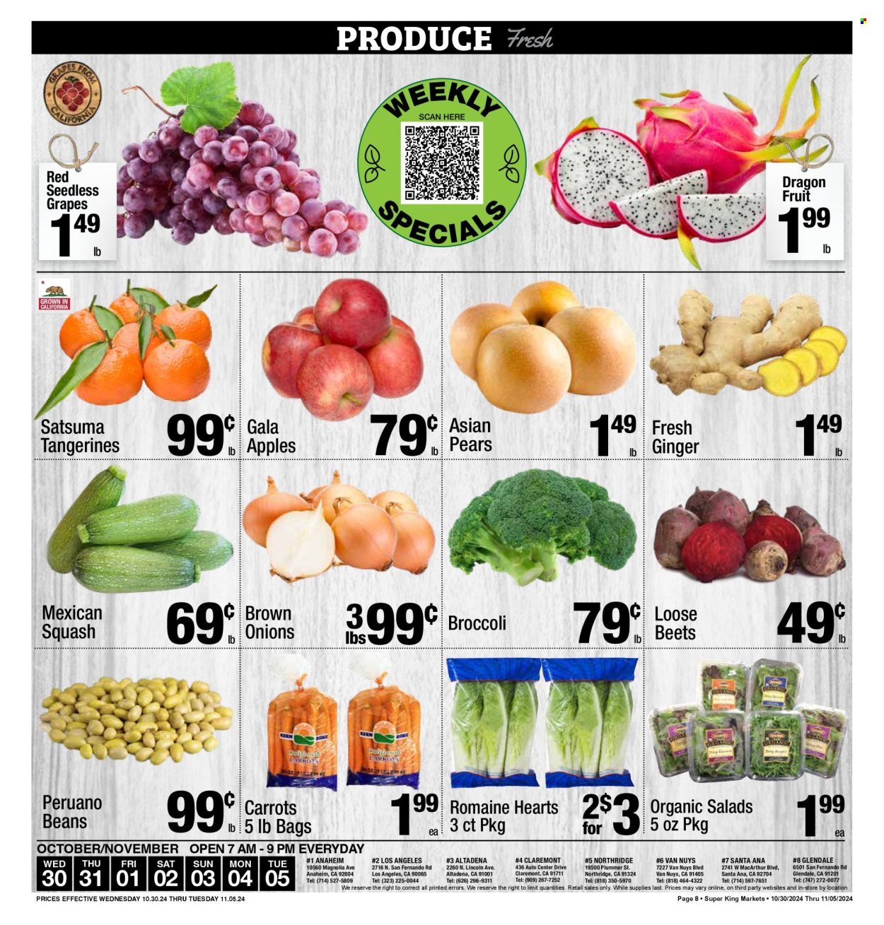 Super King Markets ad - 10/30/2024 - 11/05/2024. Page 8