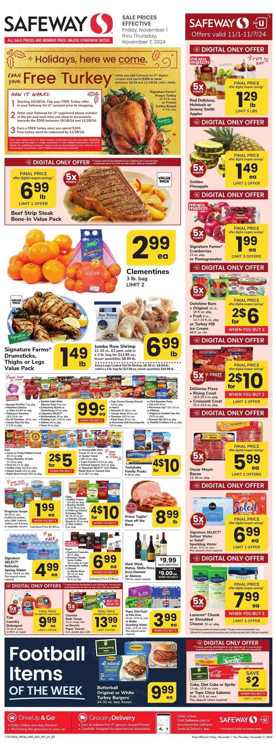 Safeway ad - 11/01/2024 - 11/07/2024. Page 1
