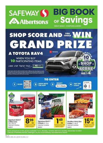 Safeway Flyer - 10/28/2024 - 12/01/2024.