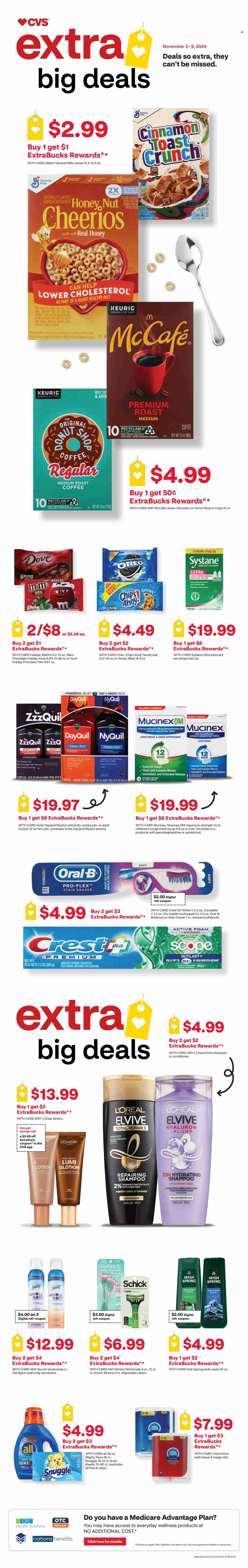 CVS Pharmacy ad - 11/03/2024 - 11/09/2024. Page 1