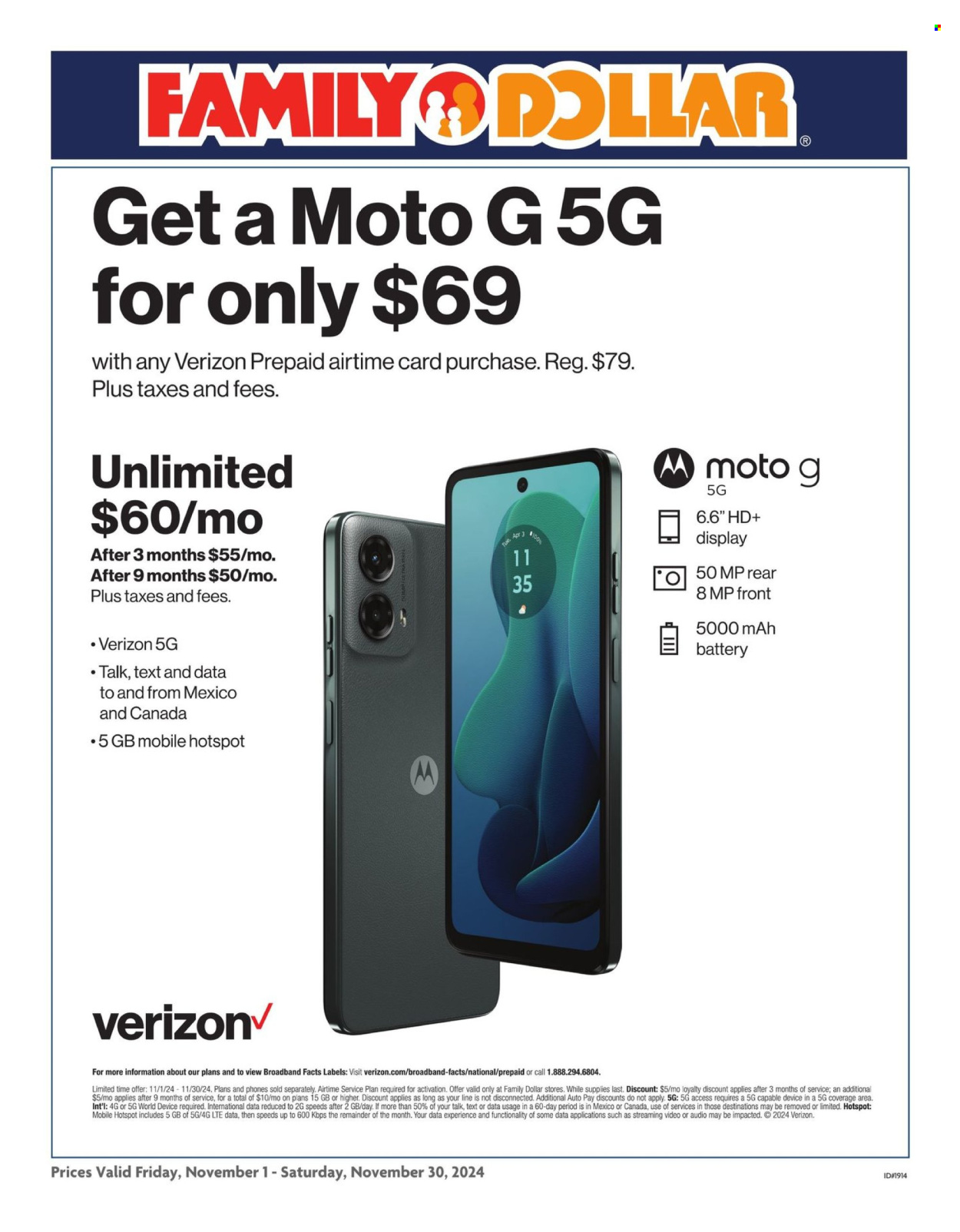 Family Dollar ad - 11/01/2024 - 11/30/2024. Page 1