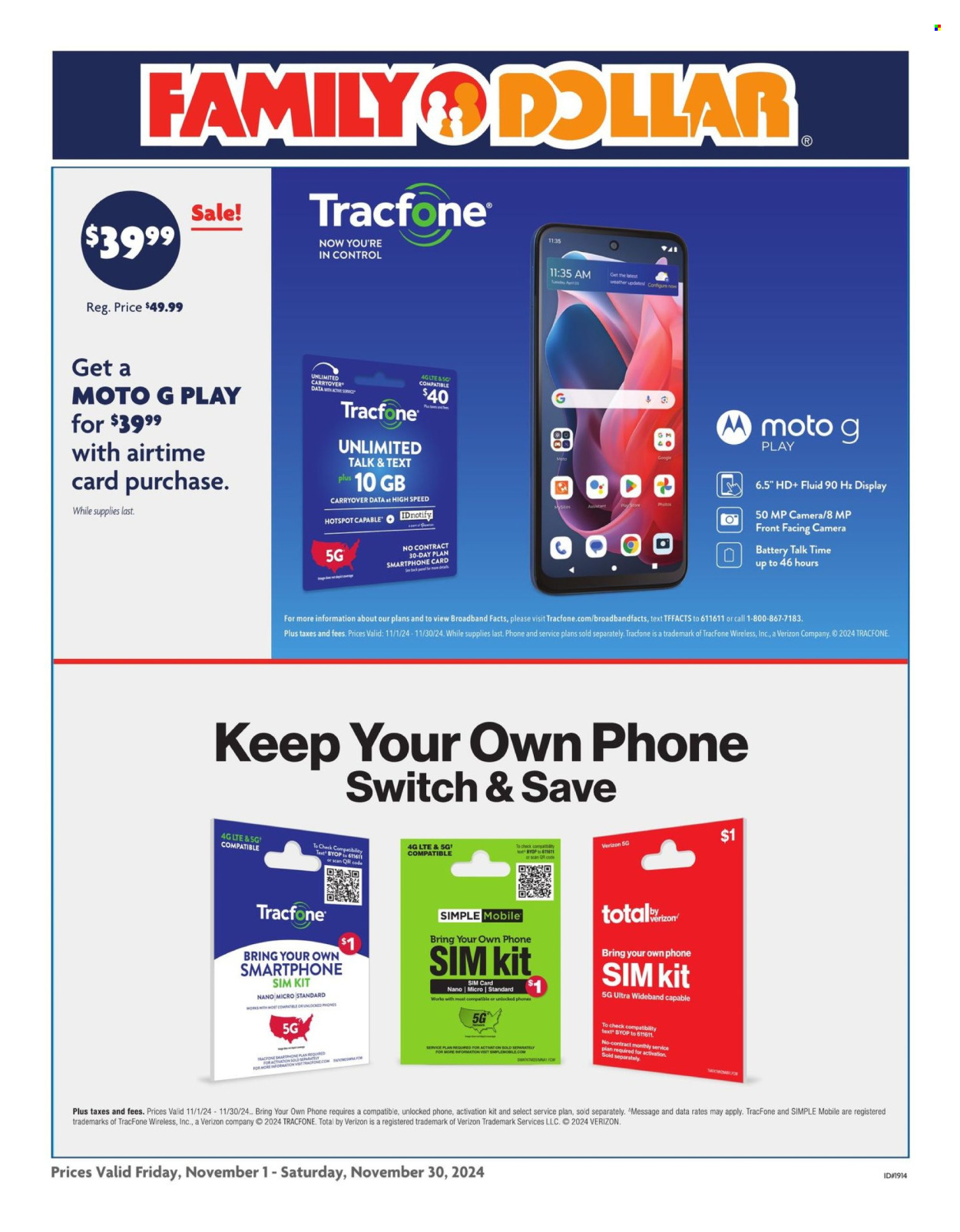 Family Dollar ad - 11/01/2024 - 11/30/2024. Page 2
