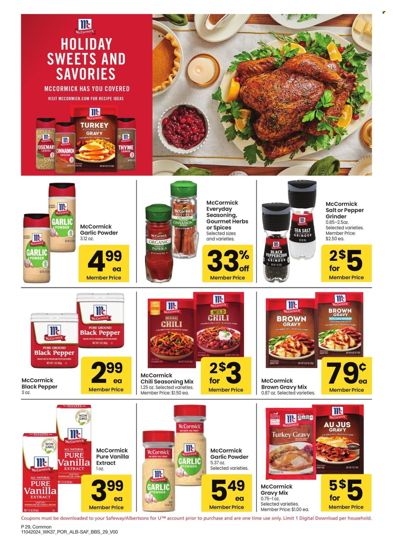 Albertsons ad - 11/04/2024 - 12/01/2024. Page 29