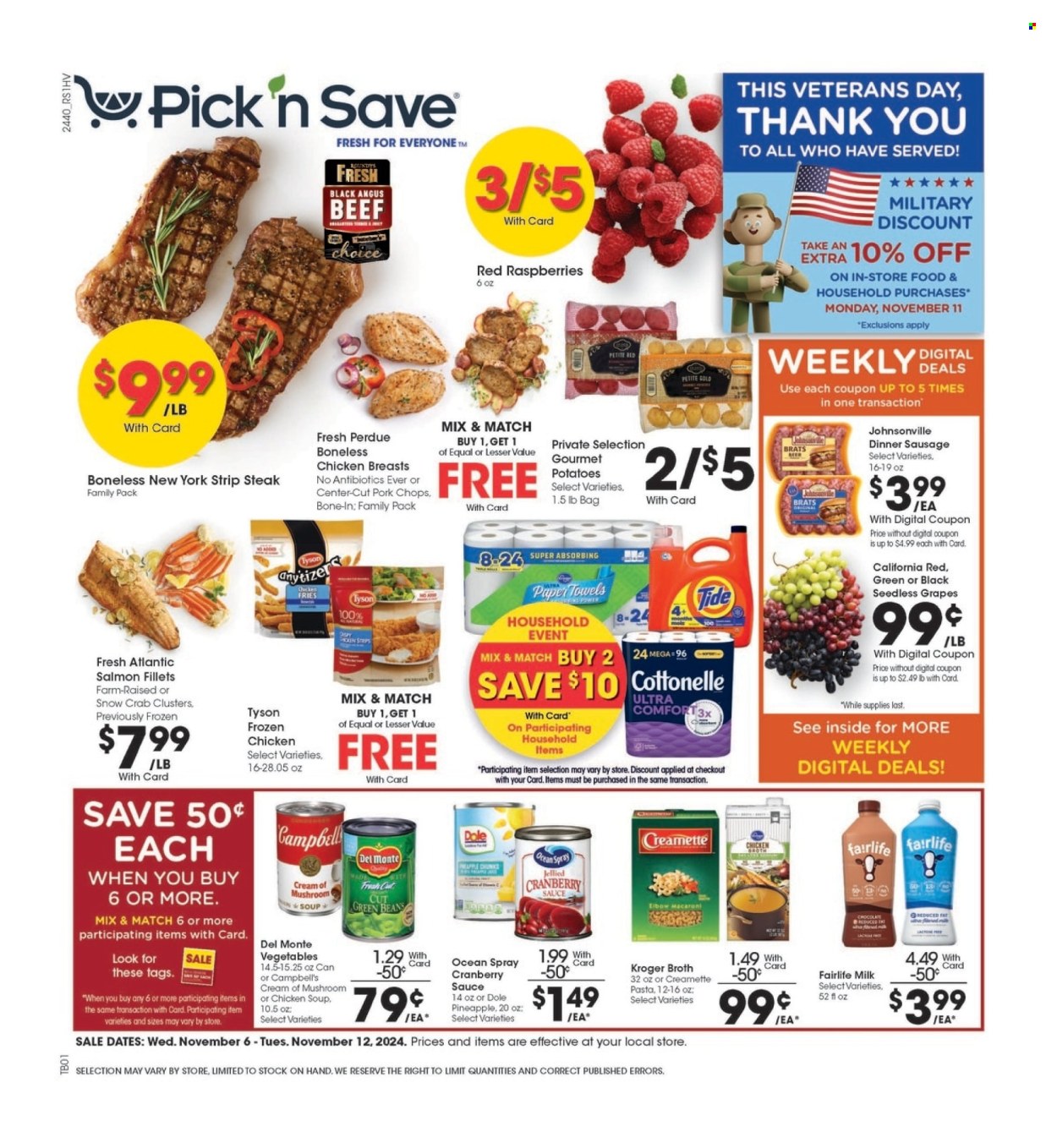 Pick ‘n Save ad - 11/06/2024 - 11/12/2024. Page 1