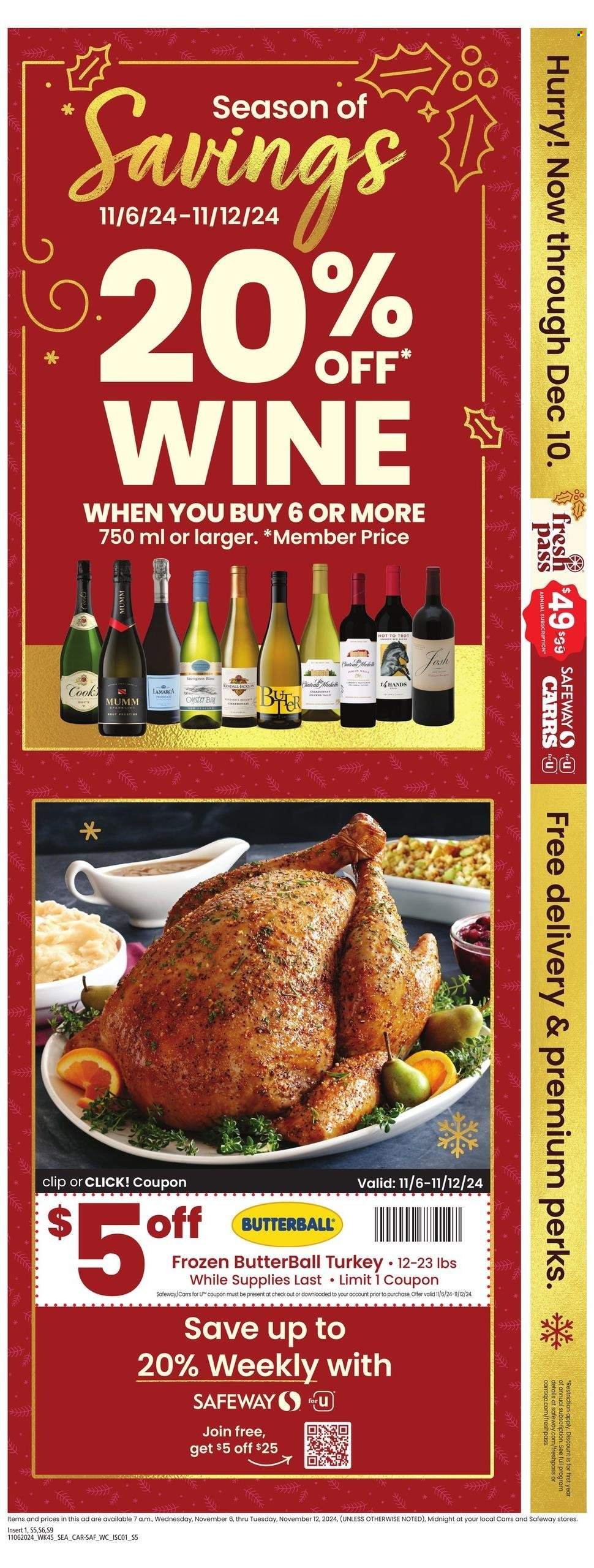 Safeway ad - 11/06/2024 - 11/12/2024. Page 3