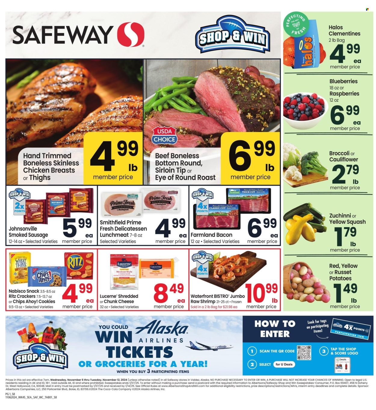 Safeway ad - 11/06/2024 - 11/12/2024. Page 1