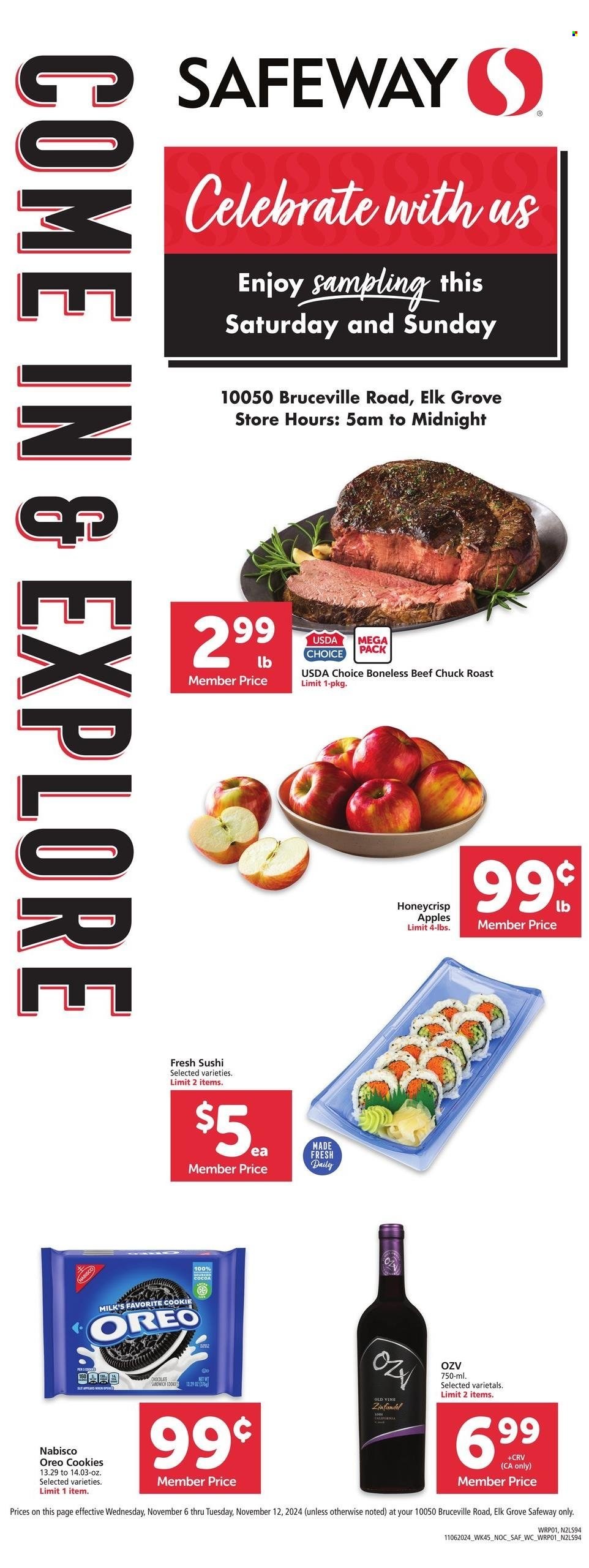 Safeway ad - 11/06/2024 - 11/12/2024. Page 1