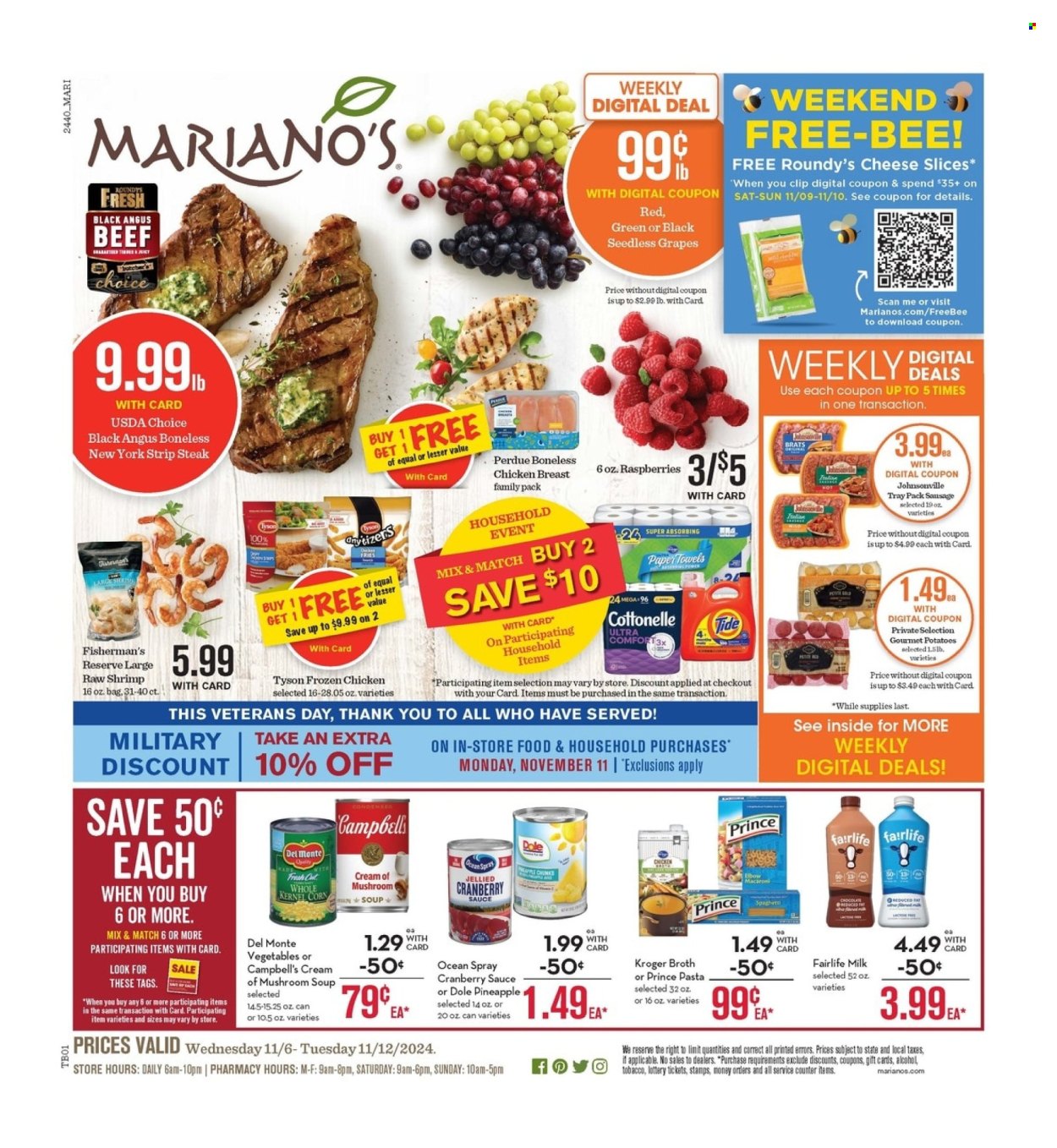 Mariano’s ad - 11/06/2024 - 11/12/2024. Page 1