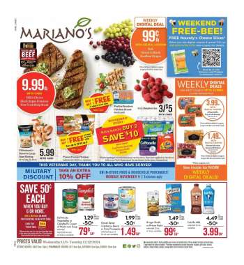 Mariano’s Flyer - 11/06/2024 - 11/12/2024.