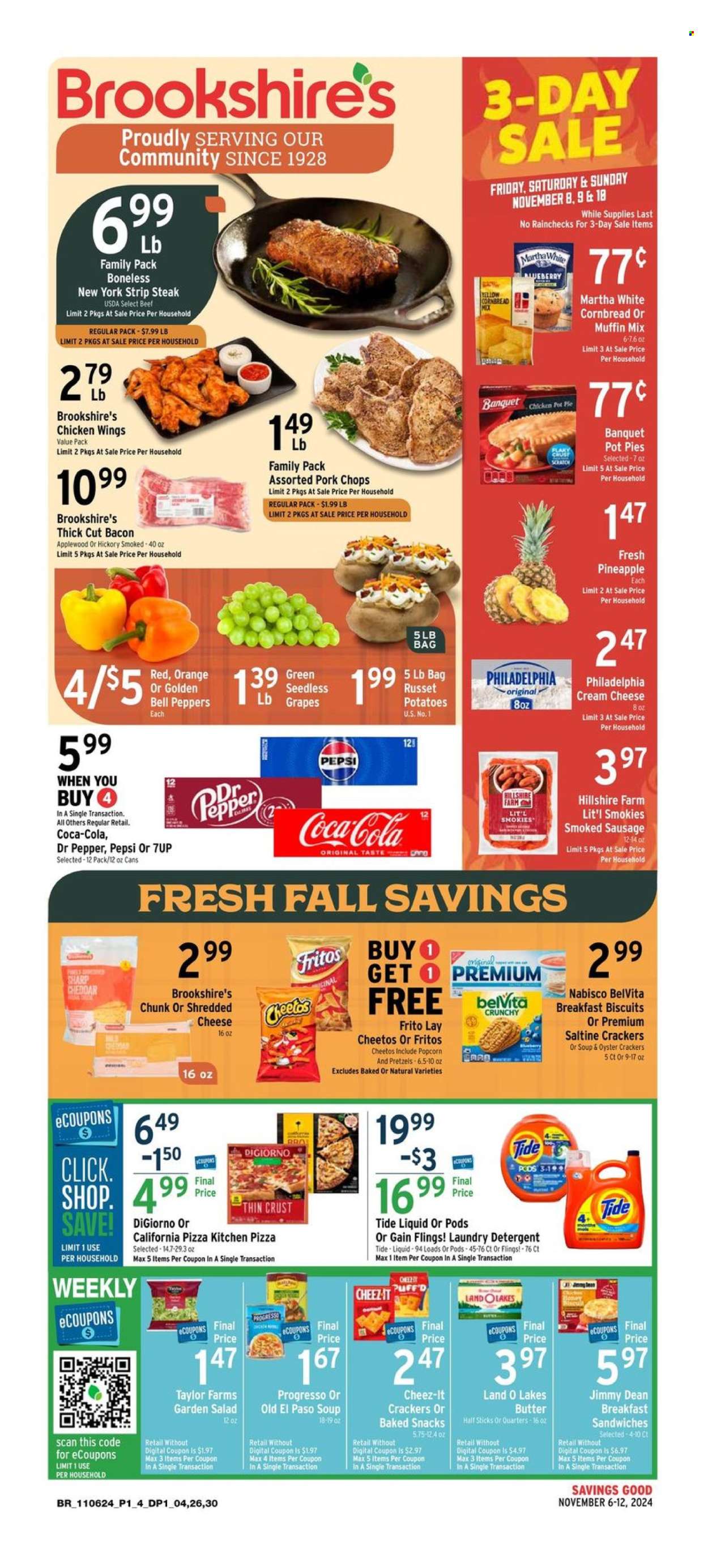 Brookshires ad - 11/06/2024 - 11/12/2024. Page 1