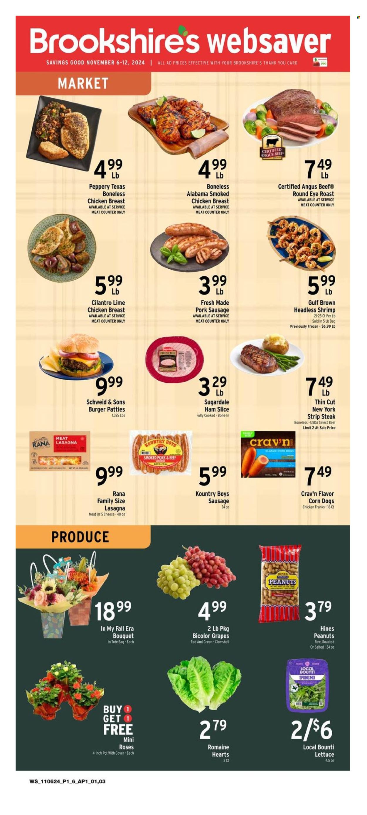 Brookshires ad - 11/06/2024 - 11/12/2024. Page 1