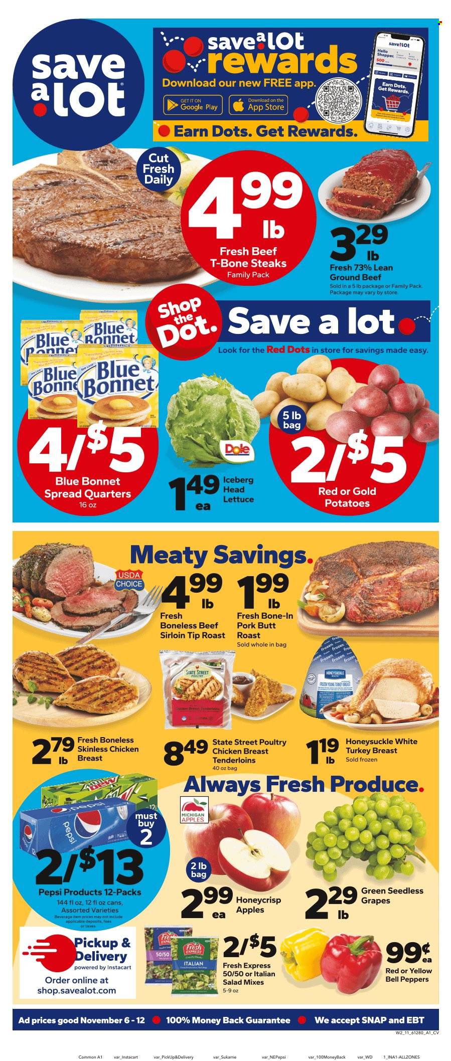 Save a Lot ad - 11/06/2024 - 11/12/2024. Page 1