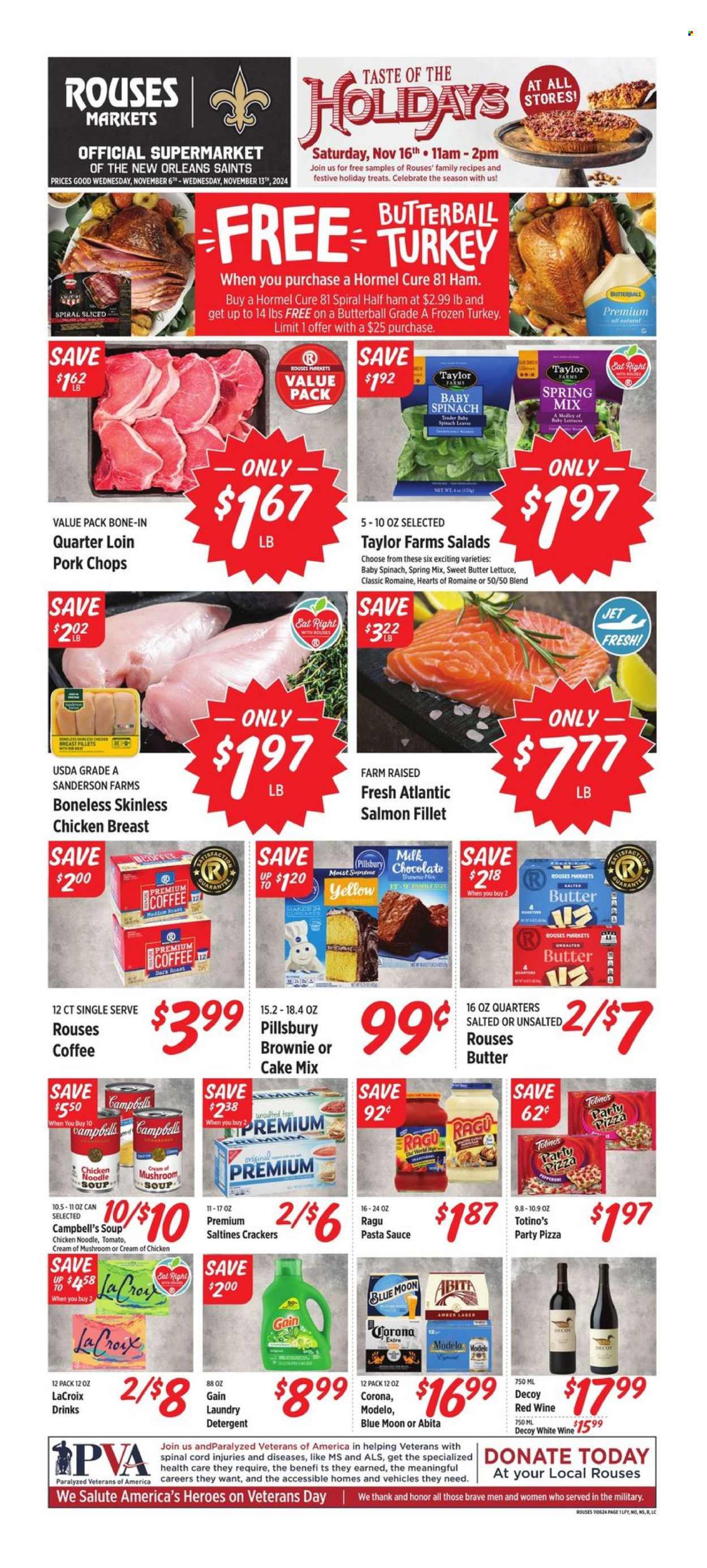 Rouses Markets ad - 11/06/2024 - 11/13/2024. Page 1