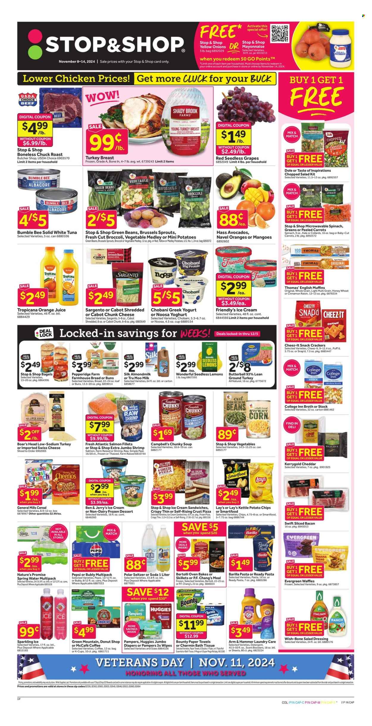 Stop & Shop ad - 11/08/2024 - 11/14/2024. Page 1