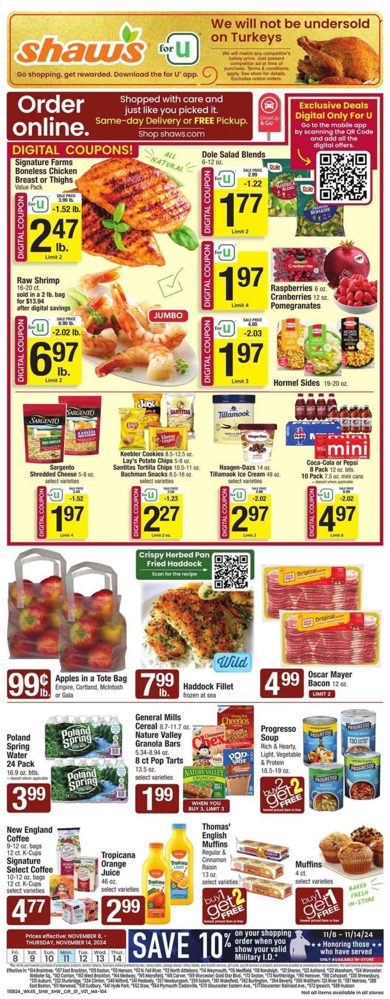 Shaw’s ad - 11/08/2024 - 11/14/2024. Page 1