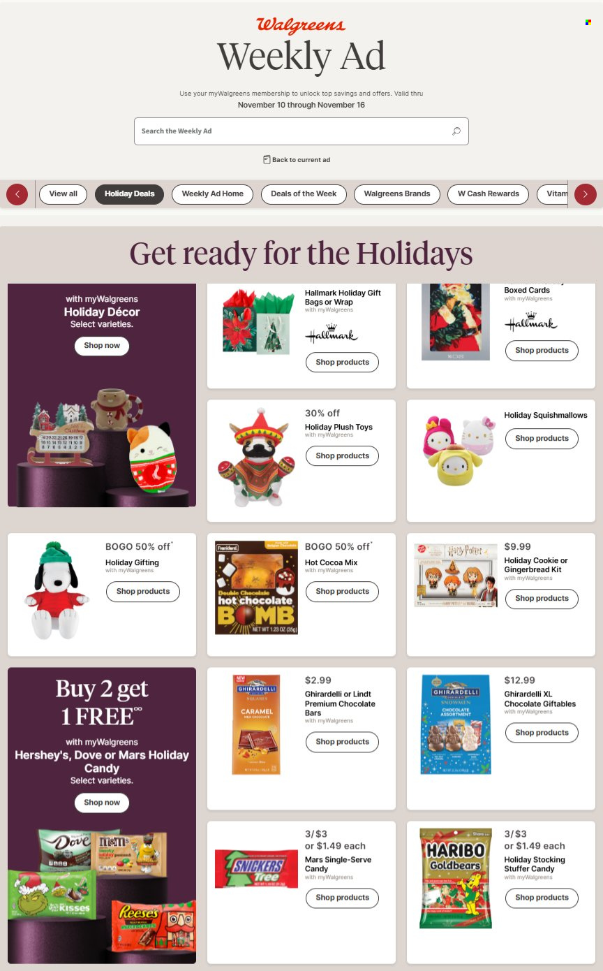 Walgreens ad - 11/10/2024 - 11/16/2024. Page 1
