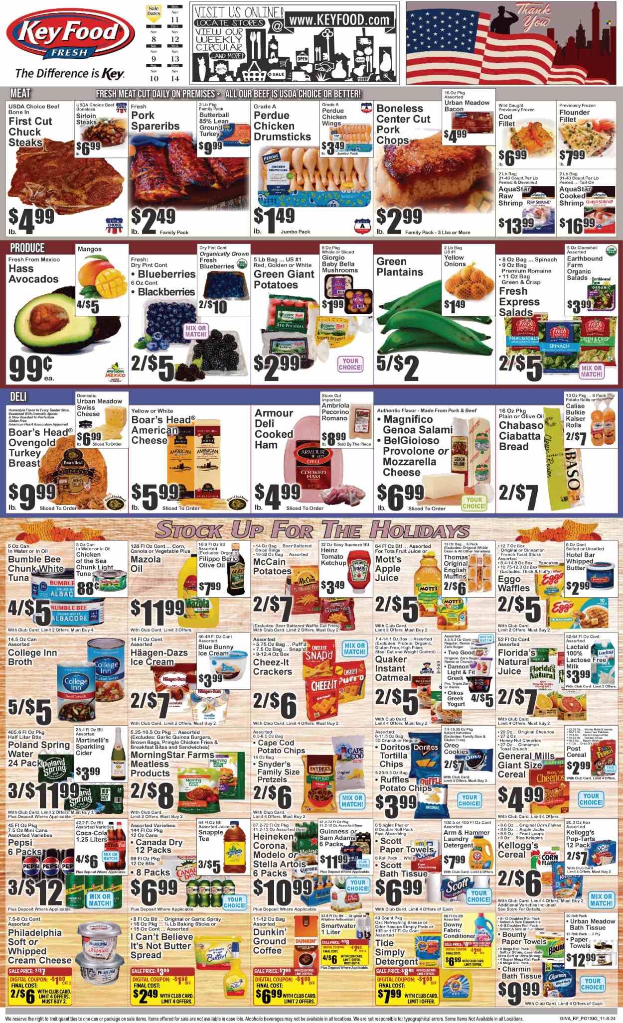Key Food ad - 11/08/2024 - 11/14/2024. Page 1