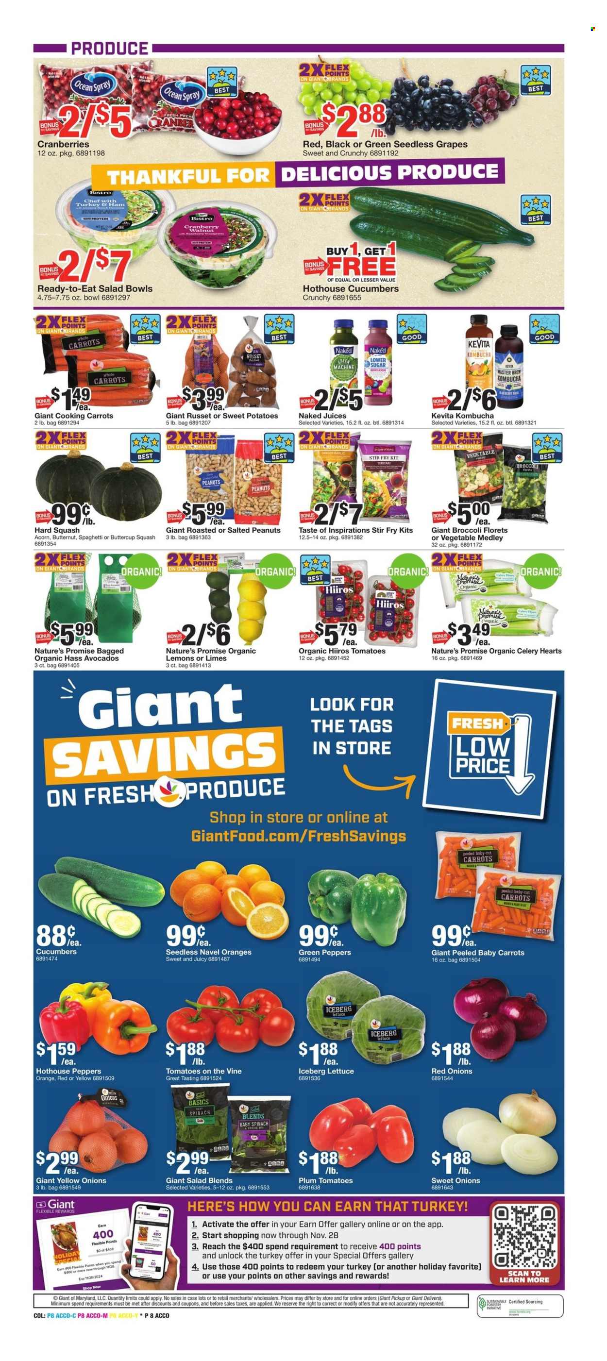 Giant Food ad - 11/08/2024 - 11/14/2024. Page 8