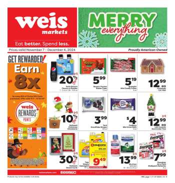 Weis Flyer - 11/07/2024 - 12/04/2024.