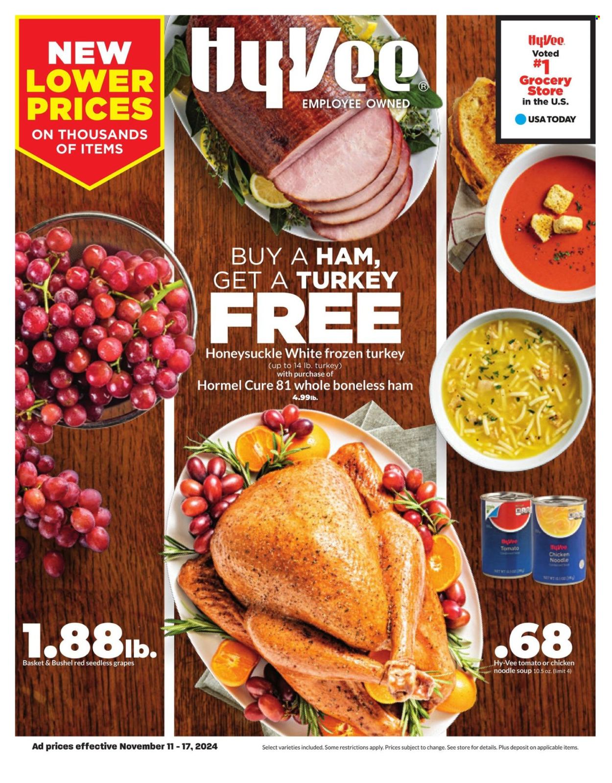 Hy-Vee ad - 11/11/2024 - 11/17/2024. Page 1