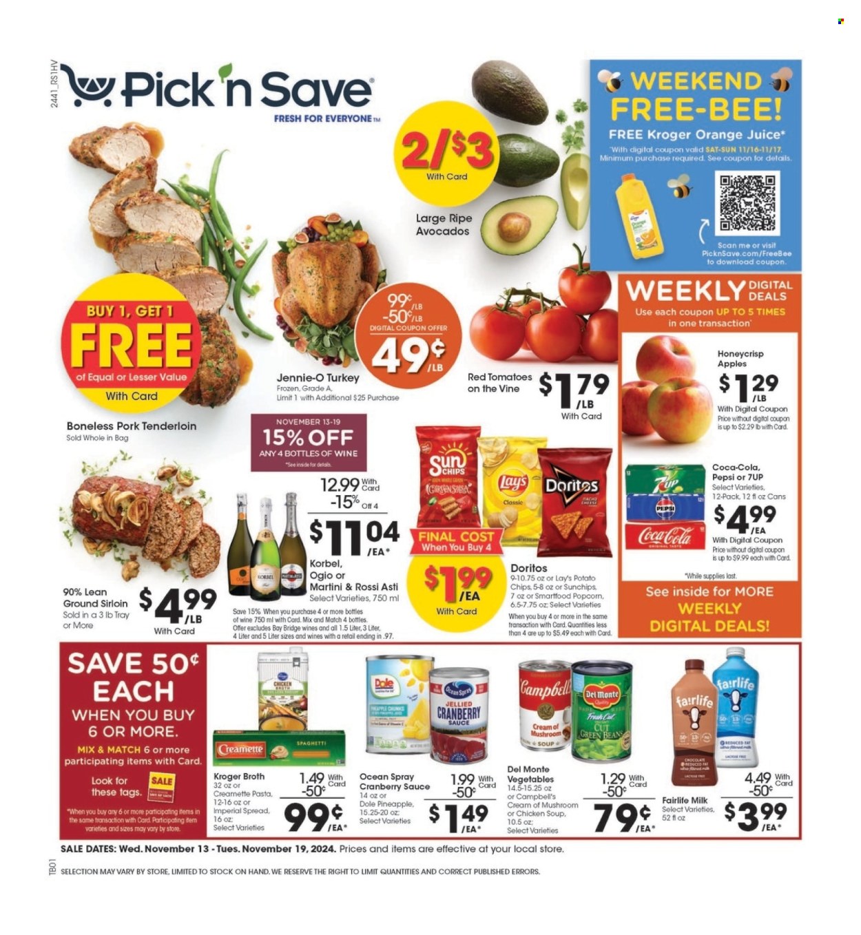 Pick ‘n Save ad - 11/13/2024 - 11/19/2024. Page 1