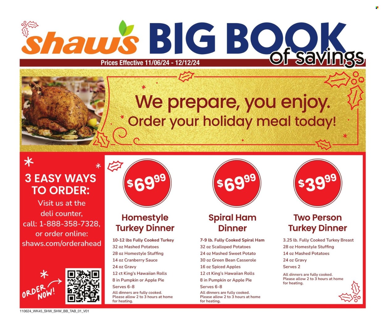 Shaw’s ad - 11/06/2024 - 12/12/2024. Page 1