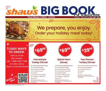 Shaw’s Flyer - 11/06/2024 - 12/12/2024.