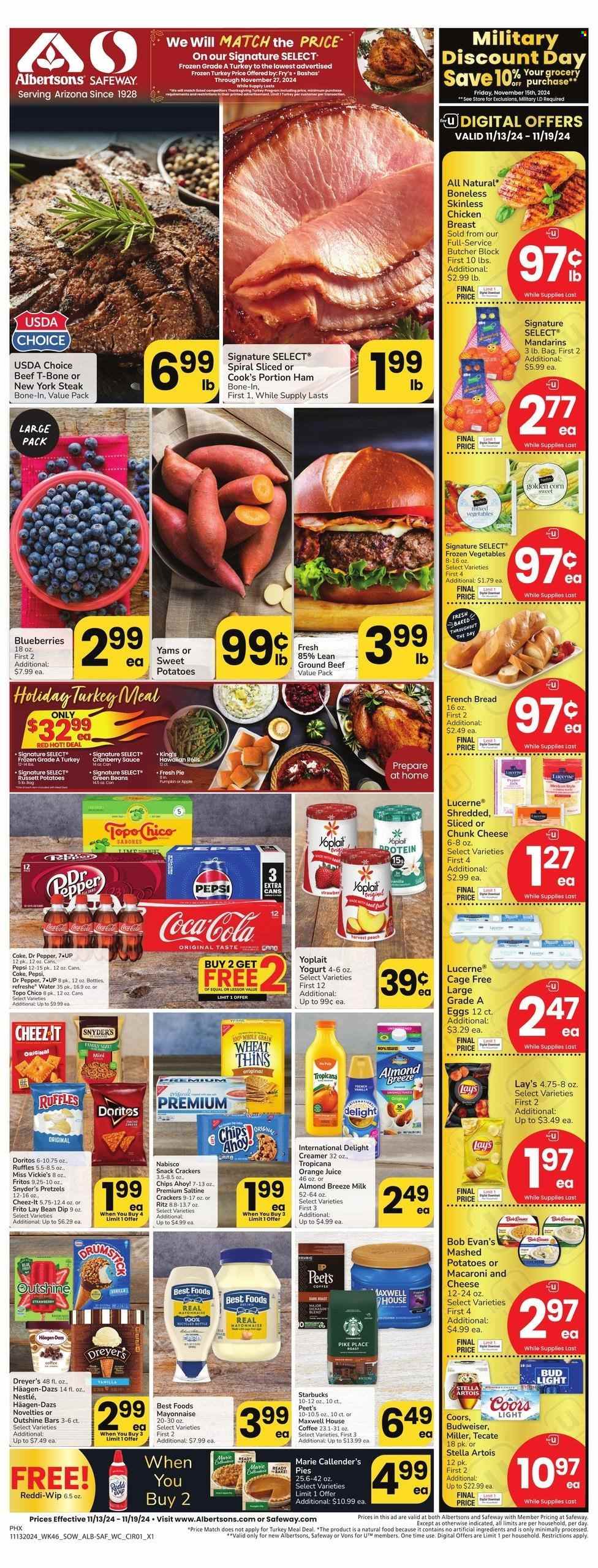 Safeway ad - 11/13/2024 - 11/19/2024. Page 1