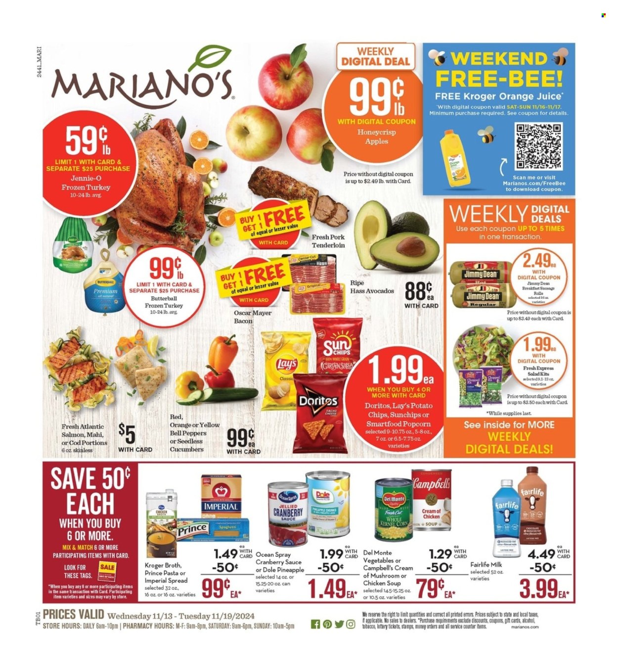 Mariano’s ad - 11/13/2024 - 11/19/2024. Page 1