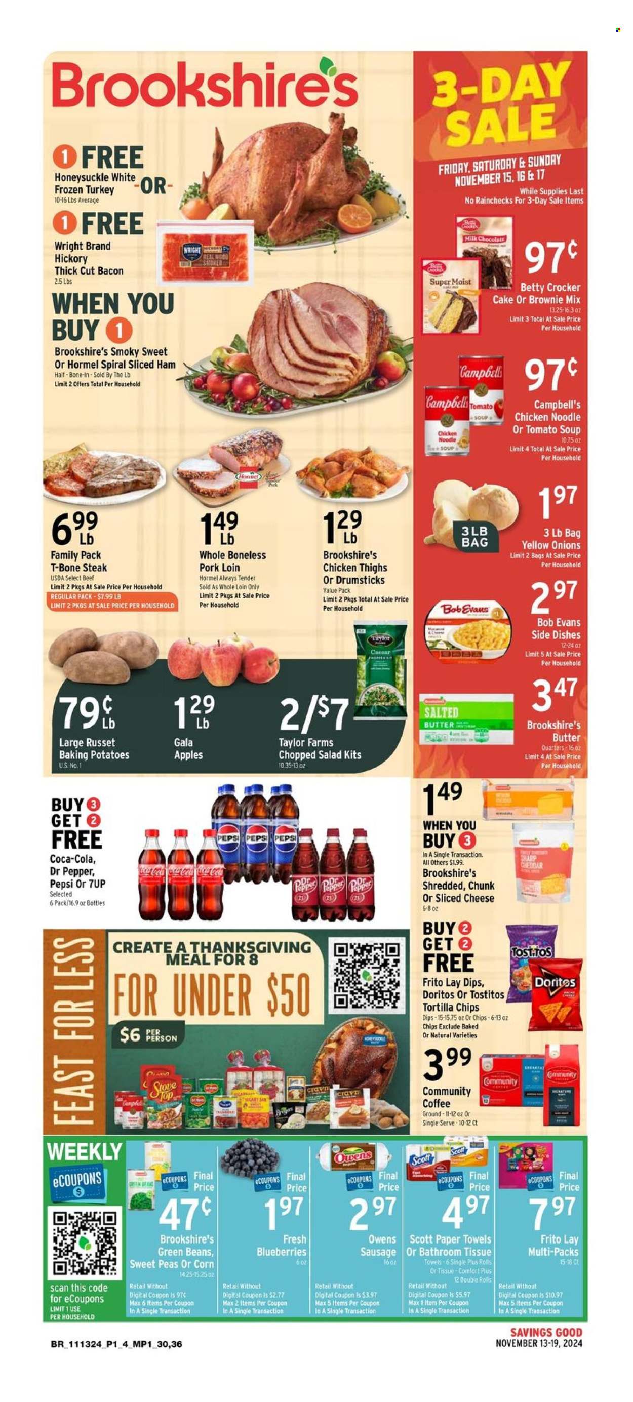 Brookshires ad - 11/13/2024 - 11/19/2024. Page 1