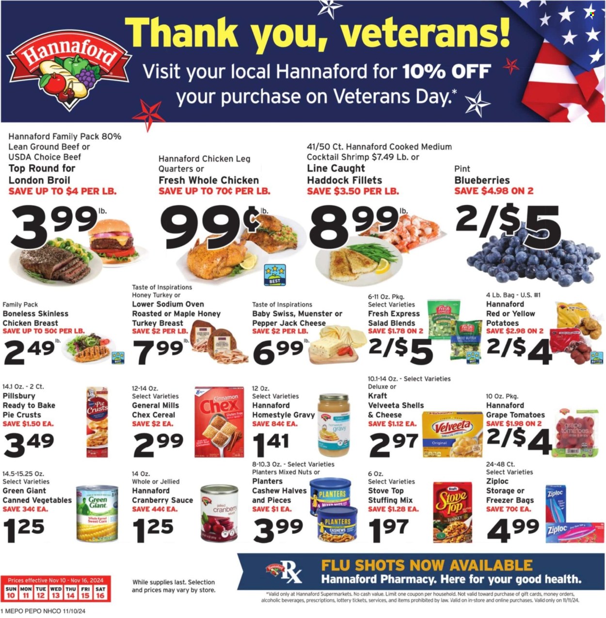 Hannaford ad - 11/10/2024 - 11/16/2024. Page 1