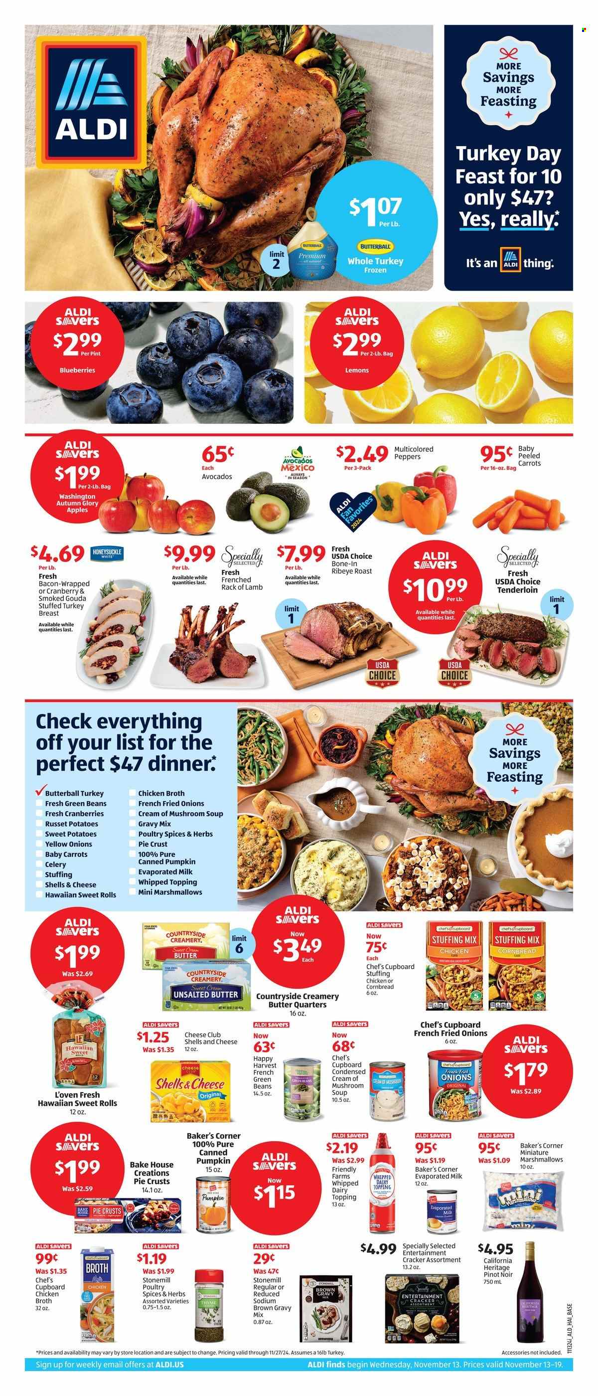 ALDI ad - 11/13/2024 - 11/19/2024. Page 1