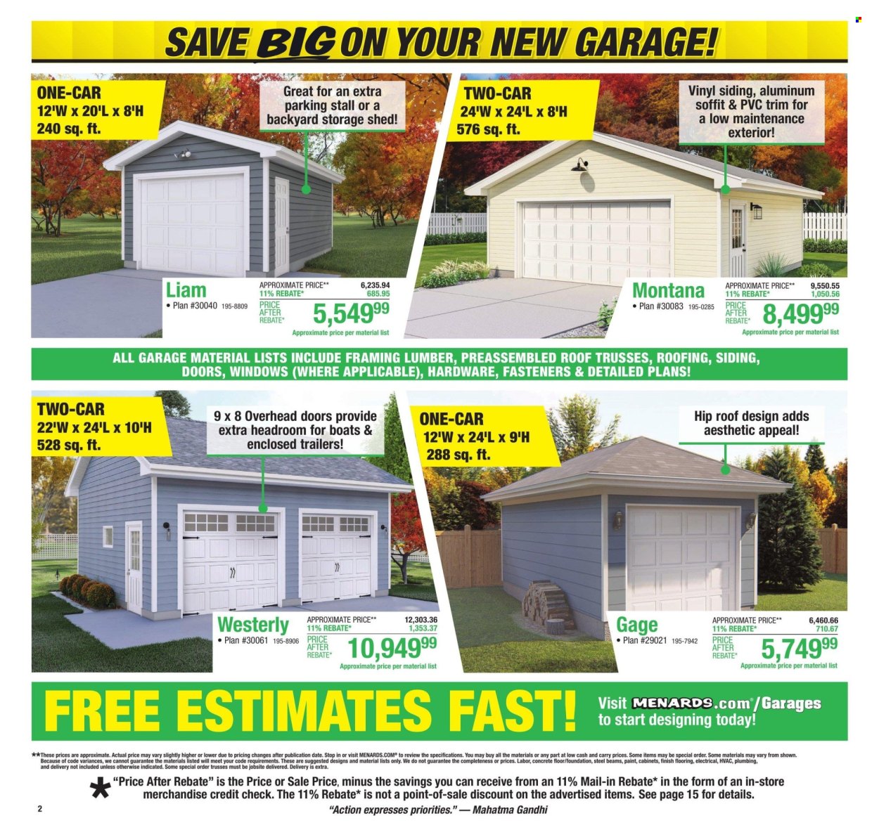 Menards ad - 11/14/2024 - 11/27/2024. Page 2