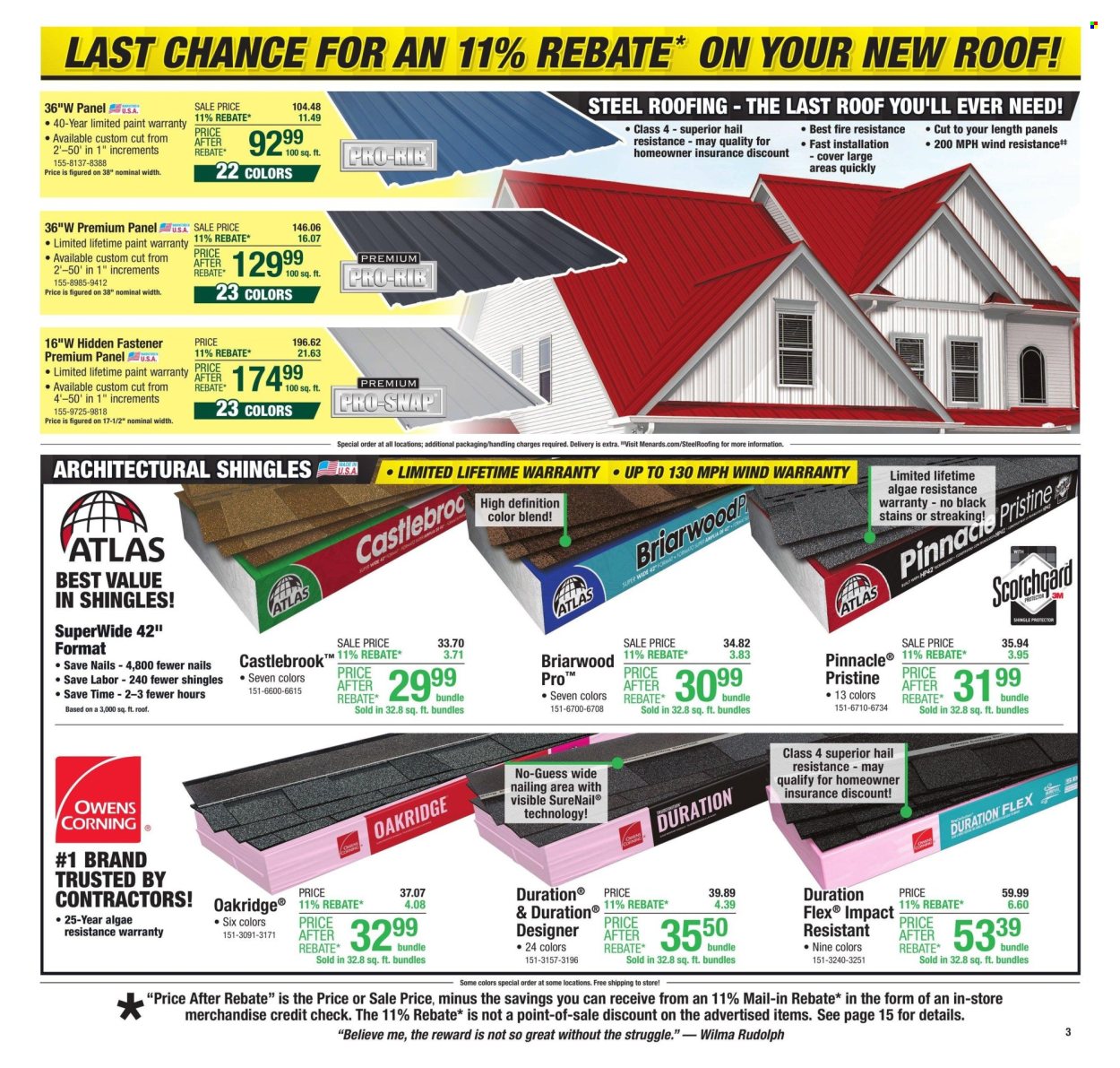 Menards ad - 11/14/2024 - 11/27/2024. Page 3
