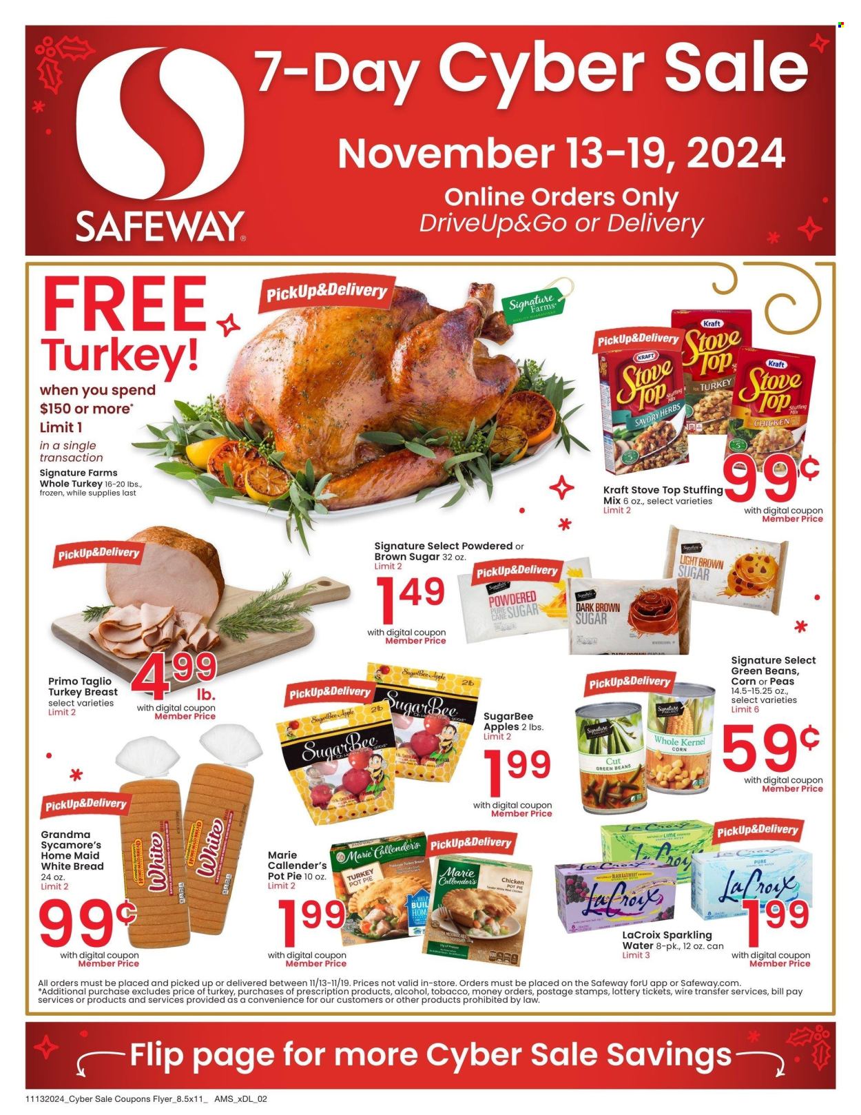 Safeway ad - 11/13/2024 - 11/19/2024. Page 1